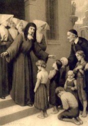 sv. Vincencij z Ludoviko in sirotami
